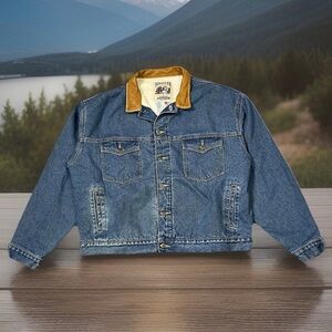Vintage Schaefer Outfitter Jean Trucker Jacket Fleece Hudson Bay Lined Size 2X